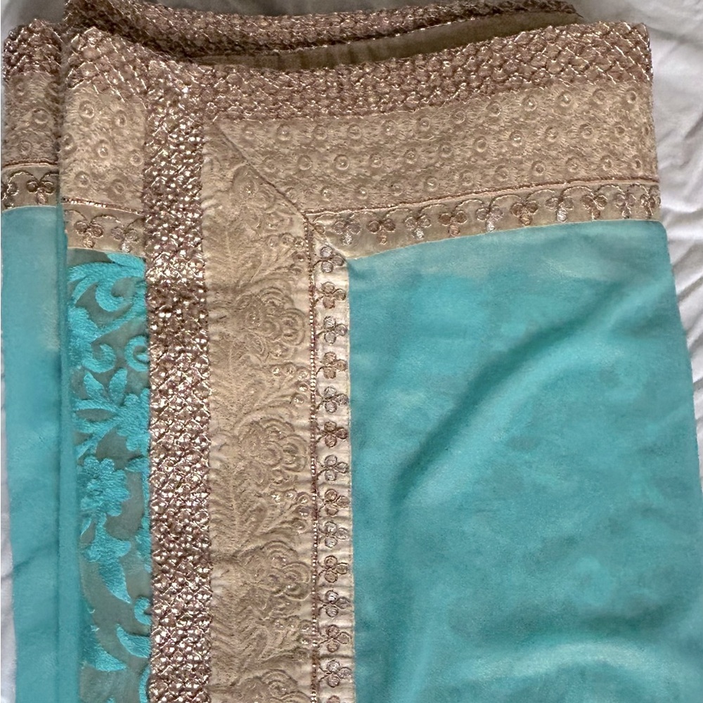 Aqua Green Saree